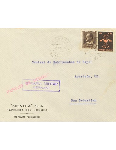 País Vasco. Historia Postal. País Vasco. Historia Postal. HERNANI / (GUIPUZCOA). MAGNIFICA.