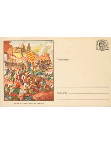 Guerra Civil. Postal Republicana. Sobre . (1936ca). Tarjeta postal ilustrada con motivos políticos FETS HISTORICS DE CATALUNYA