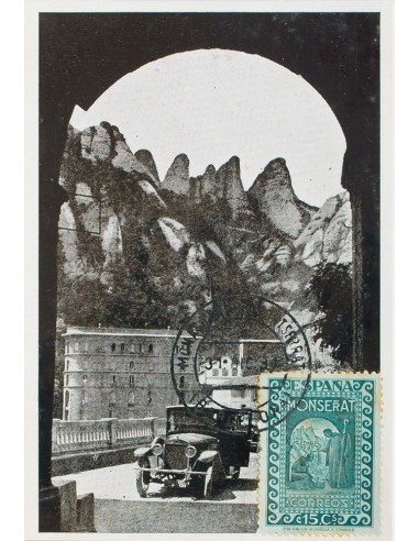 República Española. Sobre 640. 1931. 15 cts verde azulado sobre Tarjeta Máxima (sin utilizar, como la mayoría de las conocidas
