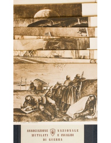 Guerra Civil. Voluntario Italiano. Sobre . (1940ca). Conjunto completo de las doce Tarjetas Postales Italianas de la Associazi