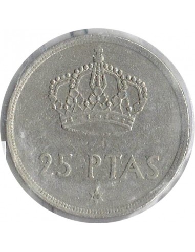 Moneda de España de 25 pesetas año 1975 *80