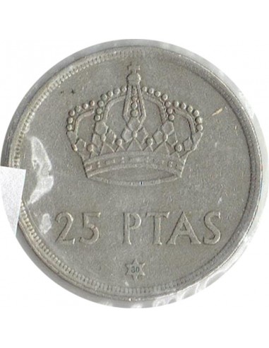 Moneda de España de 25 pesetas año 1975 *80