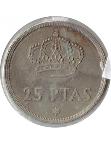 Moneda de España de 25 pesetas año 1975 *76