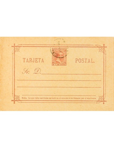 Filipinas. Entero Postal. ºEP8/9. 1894. 2 ctvos carmín y 3 ctvos azul sobre Tarjetas Entero Postales (conservación habitual).