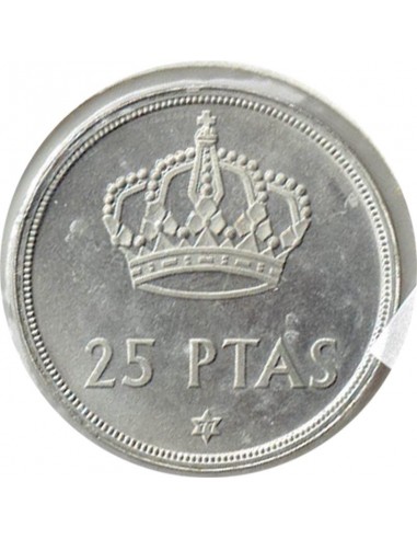 Moneda de España de 25 pesetas año 1975 *77 SC
