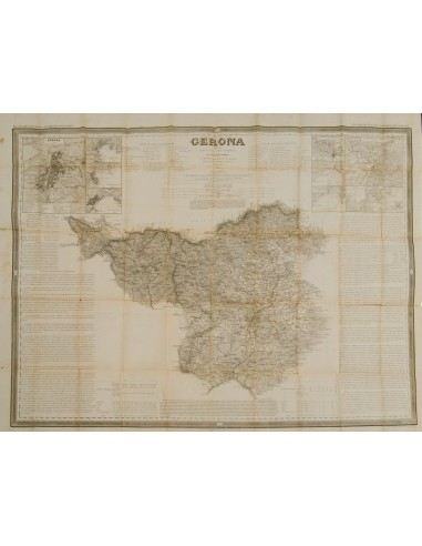 Cataluña. Historia Postal. 1851. ATLAS DE ESPAÑA Y SUS  POSESIONES DE ULTRAMAR, Francisco Coello. Correspondiente a la provinc