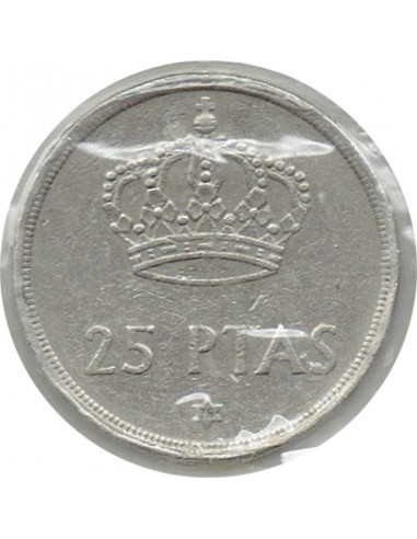 Moneda de España de 25 pesetas año 1975 *78