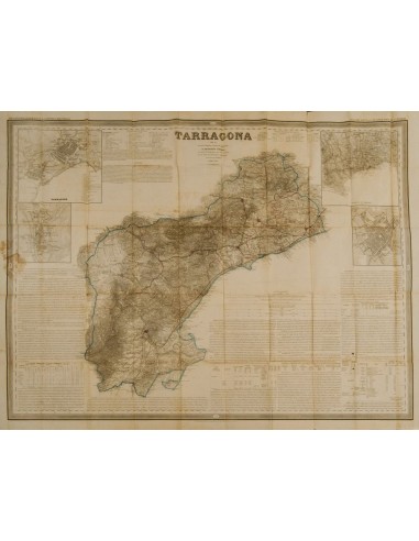 Cataluña. Historia Postal. 1858. ATLAS DE ESPAÑA Y SUS  POSESIONES DE ULTRAMAR, Francisco Coello. Correspondiente a la provinc