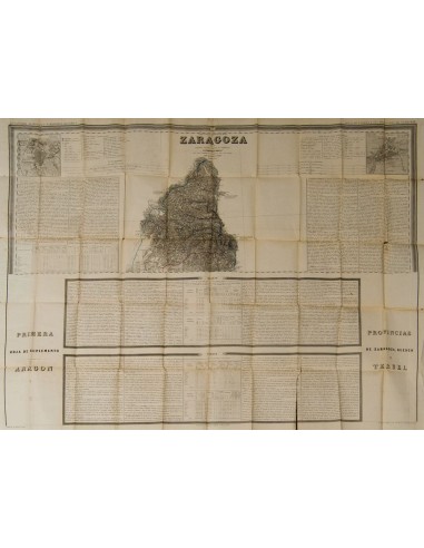 Aragón. Historia Postal. 1853. ATLAS DE ESPAÑA Y SUS POSESIONES DE ULTRAMAR, Francisco Coello. Correspondiente a la 1ª Hoja de
