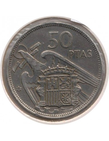 Moneda de España de 50 pesetas de 1957 Estado español *71