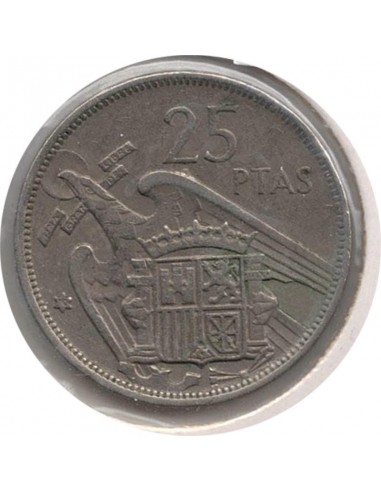 Moneda de España de 25 pesetas de 1957 Estado español *70