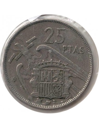 Moneda de España de 25 pesetas de 1957 Estado español *59