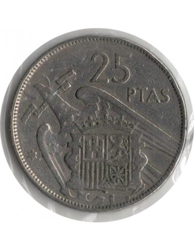 Moneda de España de 25 pesetas de 1957 Estado español *59