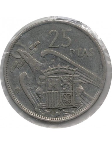 Moneda de España de 25 pesetas de 1957 Estado español *58