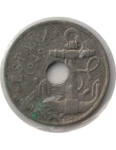 Moneda de España de 50 céntimos de pesetas de 1949, Estado español