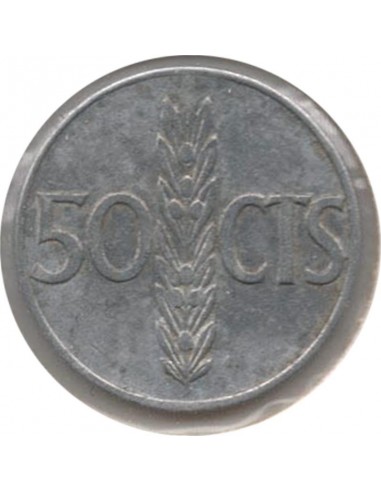 Moneda de España de 50 céntimos de pesetas de 1966 *71, Estado español