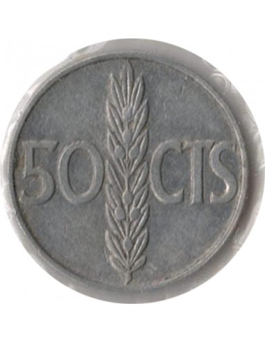 Moneda de España de 50 céntimos de pesetas de 1966 *67, Estado español