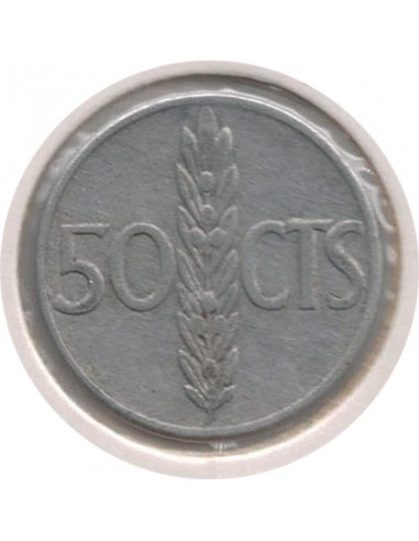 Moneda de España de 50 céntimos de pesetas de 1966 *67, Estado español