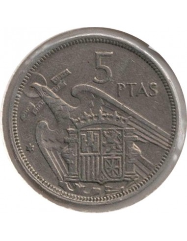 Moneda de España de 5 pesetas de 1957 *72, Estado español