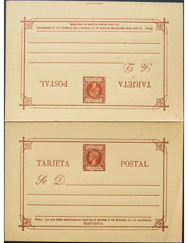 Filipinas. Entero Postal. (*)EP12/14, EP16/19. 1898. Serie completa sobre Tarjetas Entero Postales (a falta de la tarjeta de 3