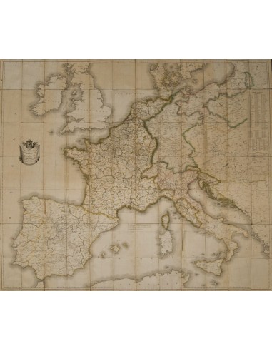Bibliografía. 1812. Mapa de las Rutas Postales del Imperio Francés, el Reino de Italia y de la Confederación del Rhin. París,