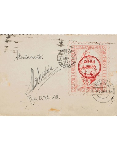 Bibliografía. Sobre 1035. 1948. 35 cts negro. Tarjeta Postal de la GUIA DEL COLECCIONISTA DE SELLOS DE CORREOS DE ESPAÑA (de T