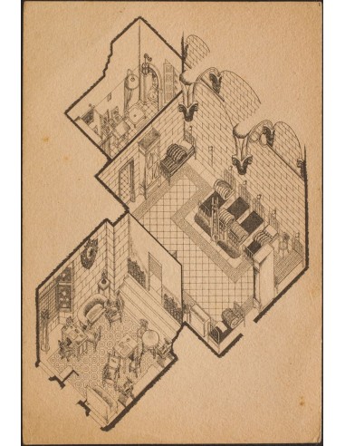 Guerra Civil. Postal Nacional. (*). 1939. Tarjeta Postal Ilustrada (La Capilla de San Jorge del Palacio de la Diputación Provi