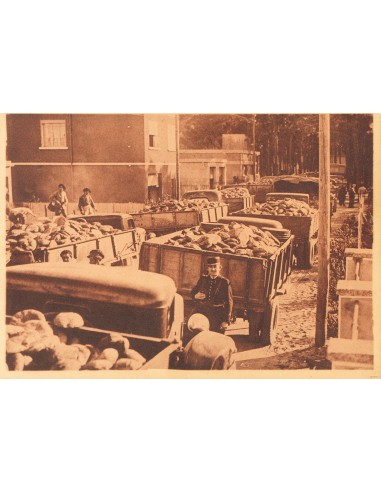 Guerra Civil. Campo de Refugiados. (*). (1939ca). Tarjeta Postal Ilustrada (sin inutilizar) del Campo de Refugiados de Argeles