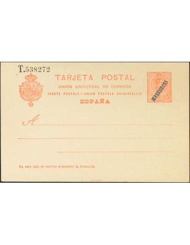 Marruecos. Entero Postal. (*)EP4, EP6. 1914. 5 cts verde y 10 cts naranja sobre Tarjetas Entero Postales. MAGNIFICAS.