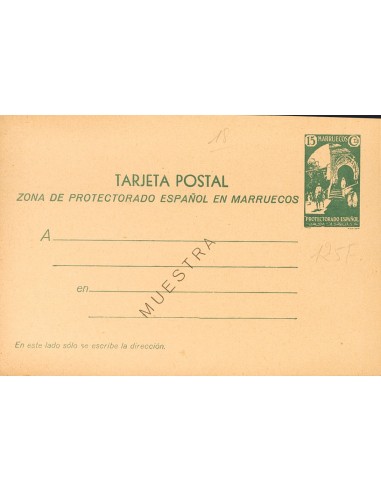 Marruecos. Entero Postal. (*)EP20/23M. 1933. Juego completo de las cuatro Tarjetas Entero Postales (incluye las dobles). MUEST