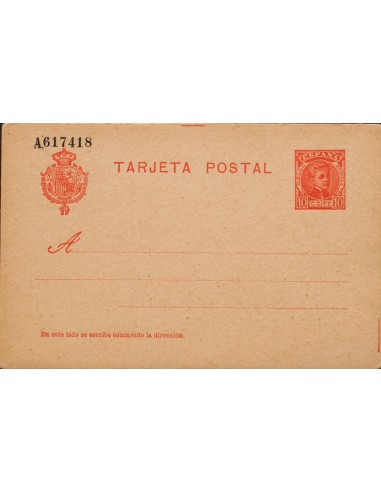 Entero Postal. (*)EP45. 1904. 10 cts rojo sobre Tarjeta Entero Postal. MAGNIFICA.