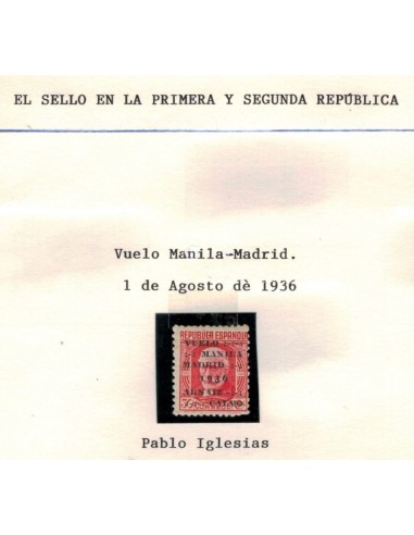 1936. Vuelo Manila a Madrid