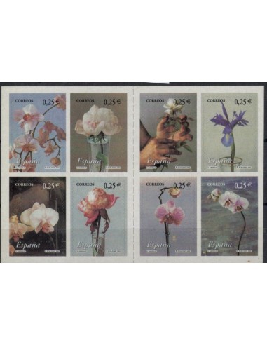 2002. Carnet de sellos autoadhesivos La Flor y el Paisaje
