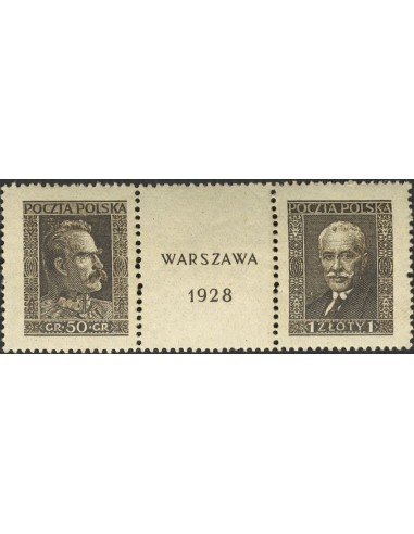 Polonia. **Yv 340/41. 1928. Serie completa. BONITA. Yvert 2012: 289 Euros.