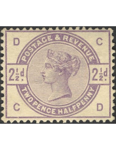 Gran Bretaña. *Yv 79Yv . 1883. 2½ p violeta. MAGNIFICO. Yvert 2012: 90 Euros.