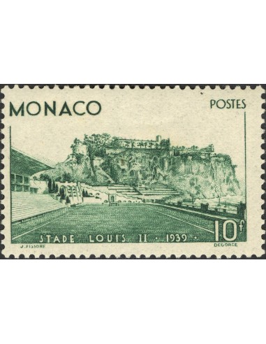 Mónaco. *Yv 184. 1939. 10 f verde. MAGNIFICO. Yvert 2014: 132 Euros.