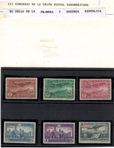 1931, 10 oct. III Congreso de la Unión Postal Panamericana. Habilitado OFICIAL
