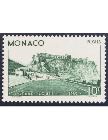 Mónaco. *Yv 184. 1939. 10 fr verde. MAGNIFICA. Yvert 2014: 132 Euros.