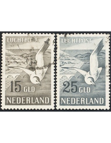 Holanda, Aéreo. ºYv 12/13. 1951. Serie completa. MAGNIFICA. Yvert 2012: 320 Euros.