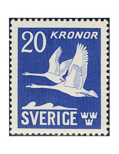 Suecia, Aéreo. **Yv 7. 1942. 20 k ultramar. MAGNIFICO. Yvert 2013: 150 Euros.
