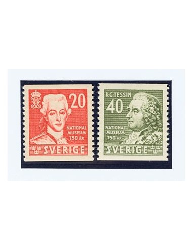 Suecia. *Yv 294/95. 1942. Serie completa. MAGNIFICA. Yvert 2013: 26 Euros.