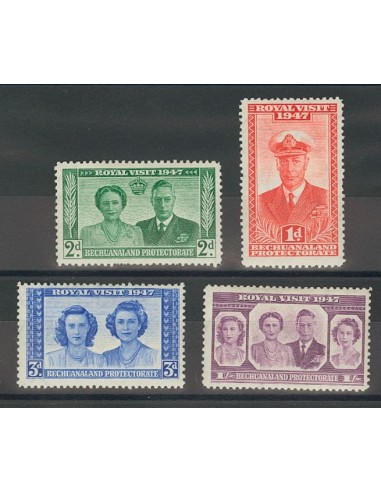 Bechuanaland. *Yv 82/85. 1947. Serie completa. MAGNIFICA. (SG132/35 35£)