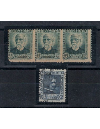 Valores postales de series de sellos de la 2 República