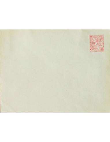 Mónaco, Entero Postal. (*)Yv EP304. 1890. 15 cts carmín sobre verde sobre Entero Postal. MAGNIFICO. Yvert 2014: 61 Euros.