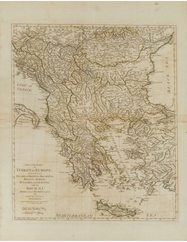 Yugoslavia, Bibliografía. 1786. SECOND PART OF TURKEY IN EUROPE. Samuel Dunn. Londres, 1786 (incluyendo Valaquia, Croacia, Dal