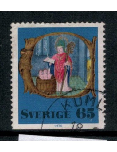 1976. Suecia, sello postal