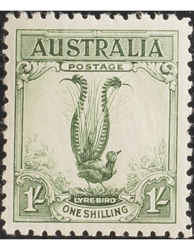 Australia. **Yv 88. 1932. 1 s verde. MAGNIFICO. (SG140) Yvert 2011: 75 Euros.