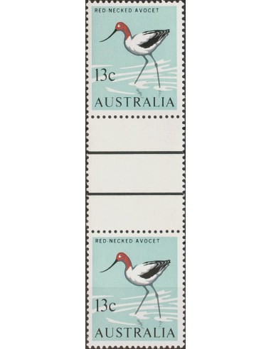 Australia. **Yv 329(2). 1966. 13 cts multicolor, pareja con INTERPANEL. MAGNIFICA. (SG392)