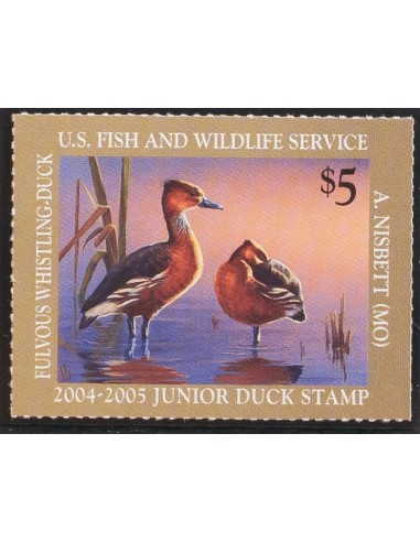 Estados Unidos, Licencias de Caza (Junior). **Yv . 2004. 5 $ multicolor. MAGNIFICO. (Scott JDS12)