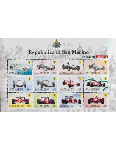 San Marino. **Yv 1549/60. 1998. Serie completa, minihoja. MAGNIFICA.